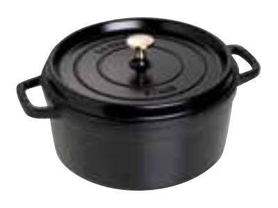 ZWILLING - STAUB - Cocotte - 24 cm - 3.8 L - rund - Schwarz