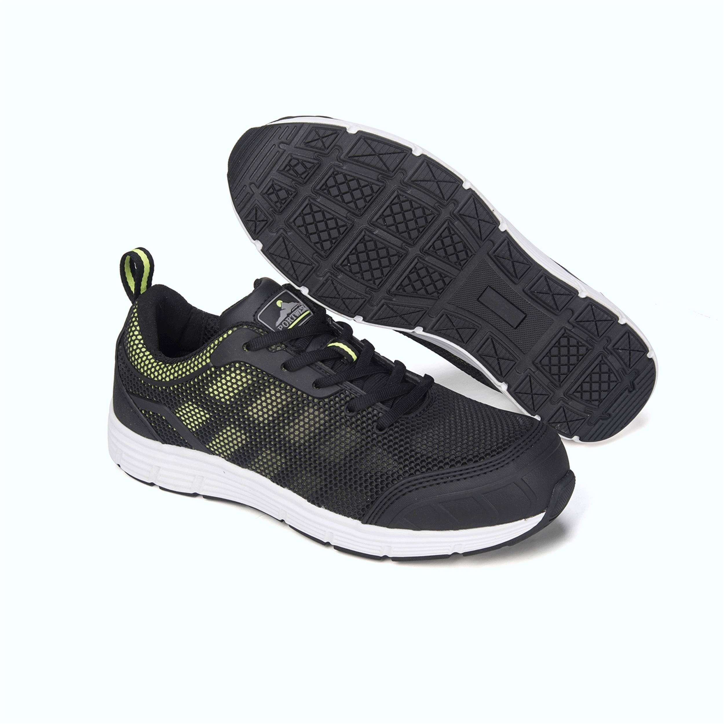 Portwest® FT15 Steelite Tove Trainer S1P Schwarz/Gruen_42