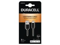 Duracell USB5022A - 2 m - USB A - Lightning - 2.0 - Schwarz