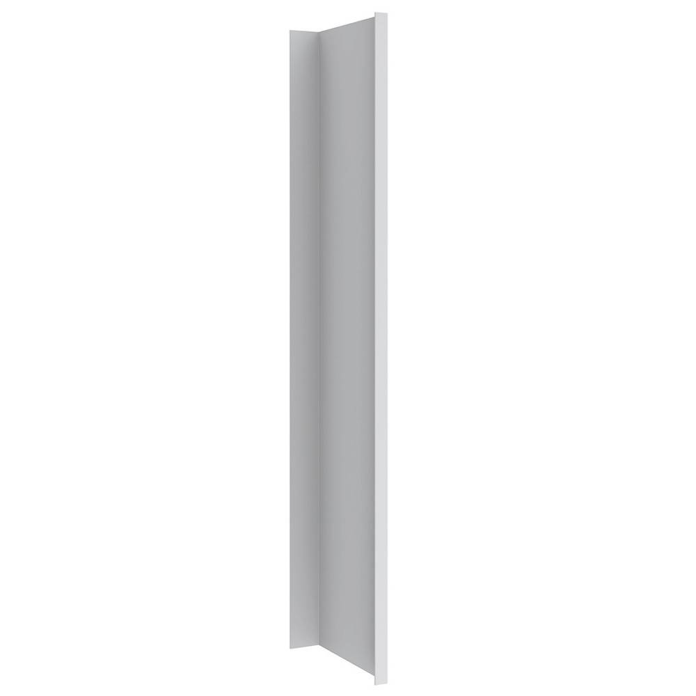 Ein vertikaler, metallischer Winkelkantenschutz oder Ecksicherung in einem schlichten, einfachen Design, der typischerweise zum Schutz von Wänden oder Oberflächen verwendet wird.
