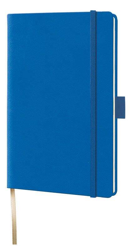 Lediberg Notizbuch Tucson ca. DIN A5 kariert blau Hardcover 192 Seiten - A5