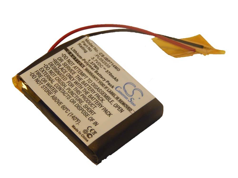 Medizintechnik-Akku als Ersatz für iHealth PL052535 - 370mAh, 3,7V, Li-Polymer