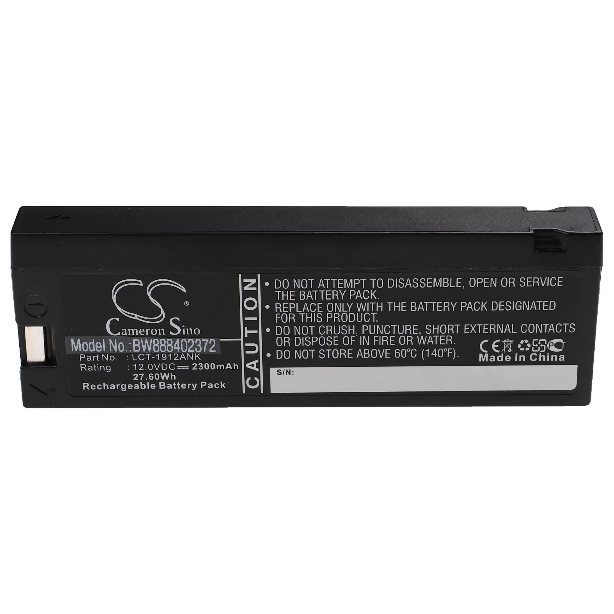 Medizintechnik-Akku als Ersatz für Blaupunkt CR-2000S - 2300mAh, 12V, Sealed Lead Acid