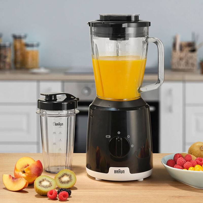 Braun JB1051 - Tischplatten-Mixer - 1,25 l - Pulsfunktion - Eis-Crusher - 0,9 m - 600 W