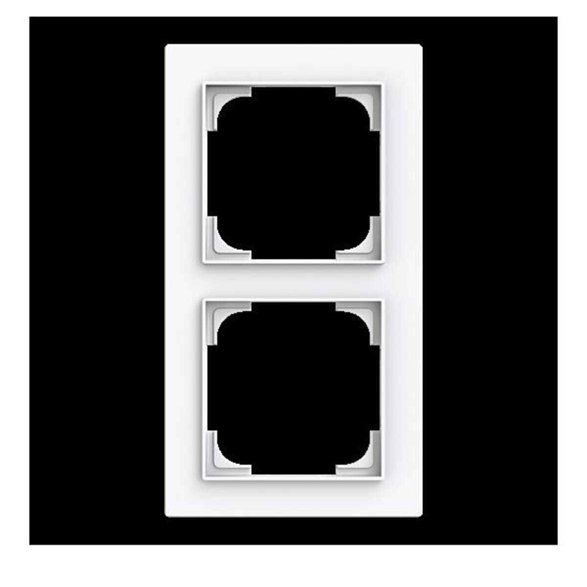 Busch-Jaeger Abdeckrahmen 2-fach 1722-44G