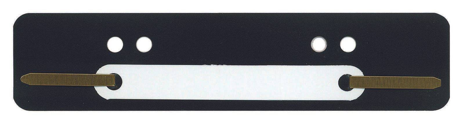 Wekre 100 Heftstreifen schwarz Kunststoff