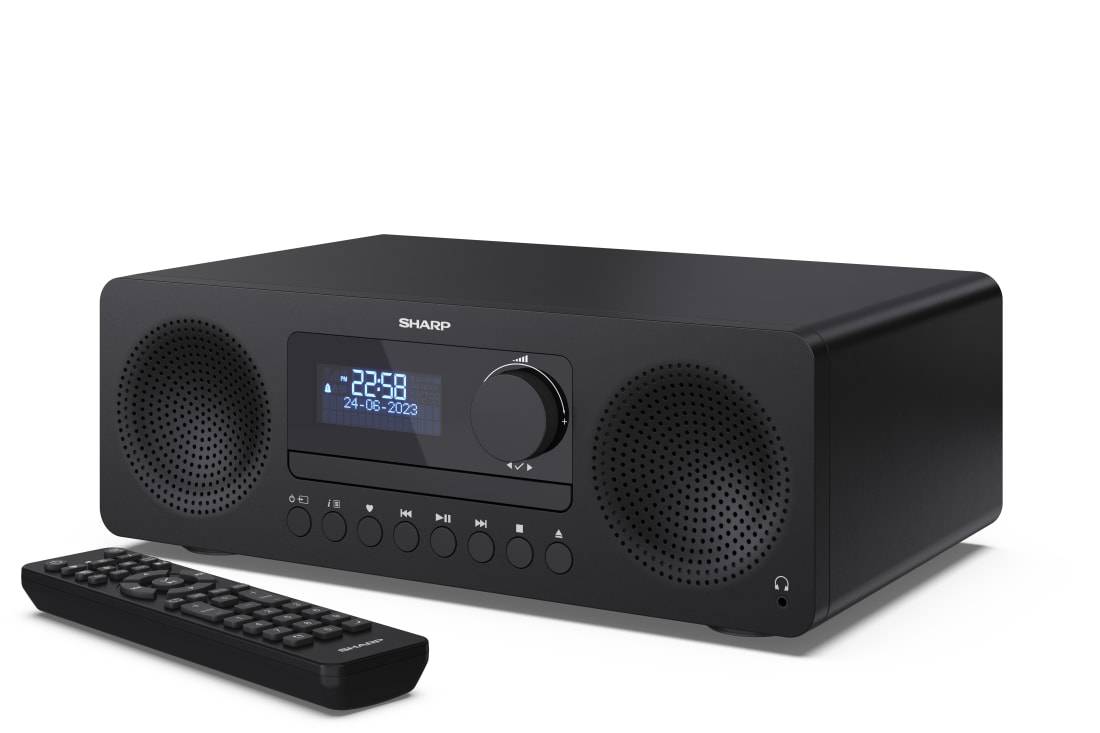 SHARP XL-B720D – Kompaktanlage mit DAB+/FM, Bluetooth 5.0, CD-Player & USB-Wiedergabe – 60W, All-in-One Hi-Fi System