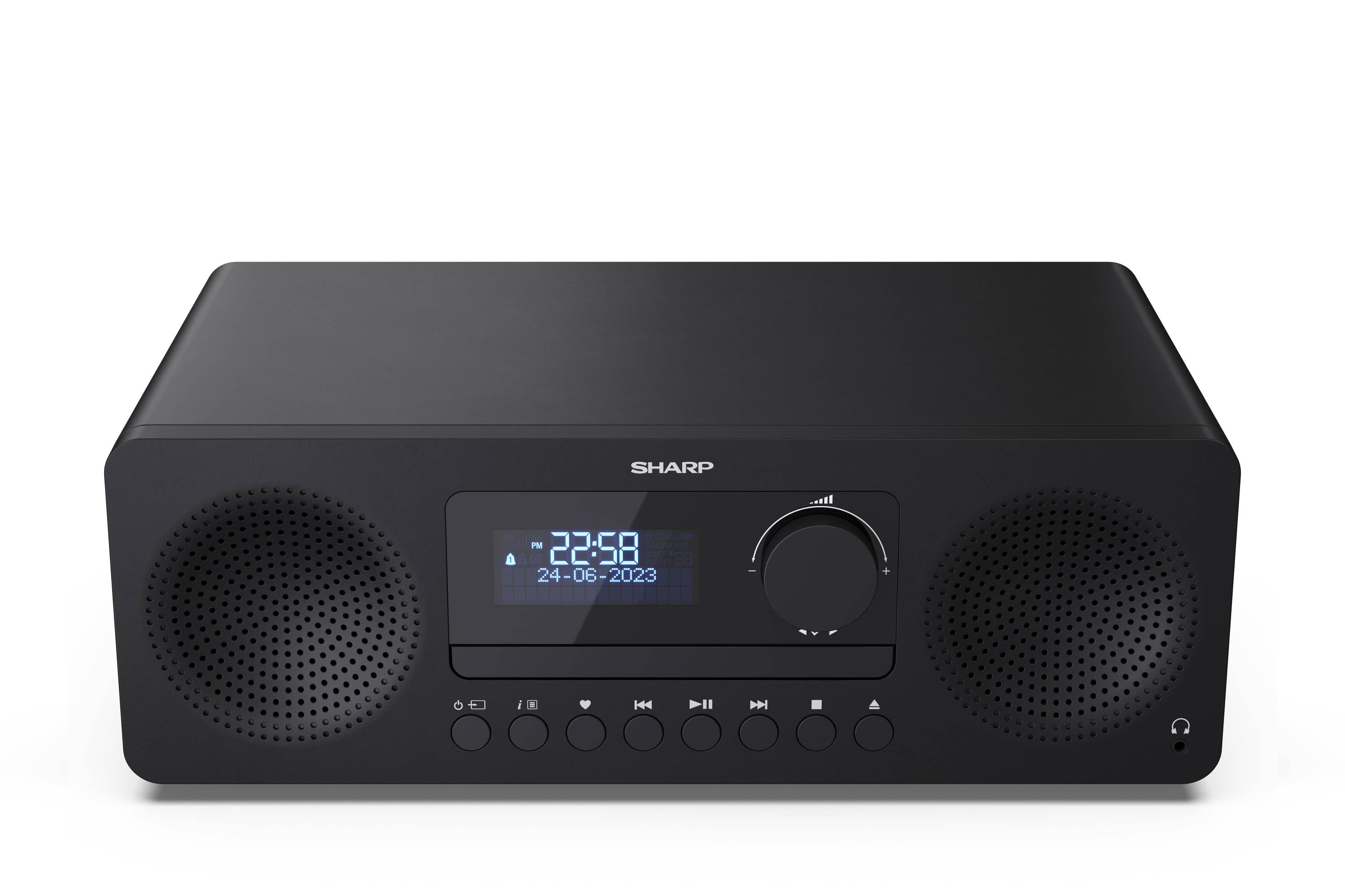 SHARP XL-B720D – Kompaktanlage mit DAB+/FM, Bluetooth 5.0, CD-Player & USB-Wiedergabe – 60W, All-in-One Hi-Fi System