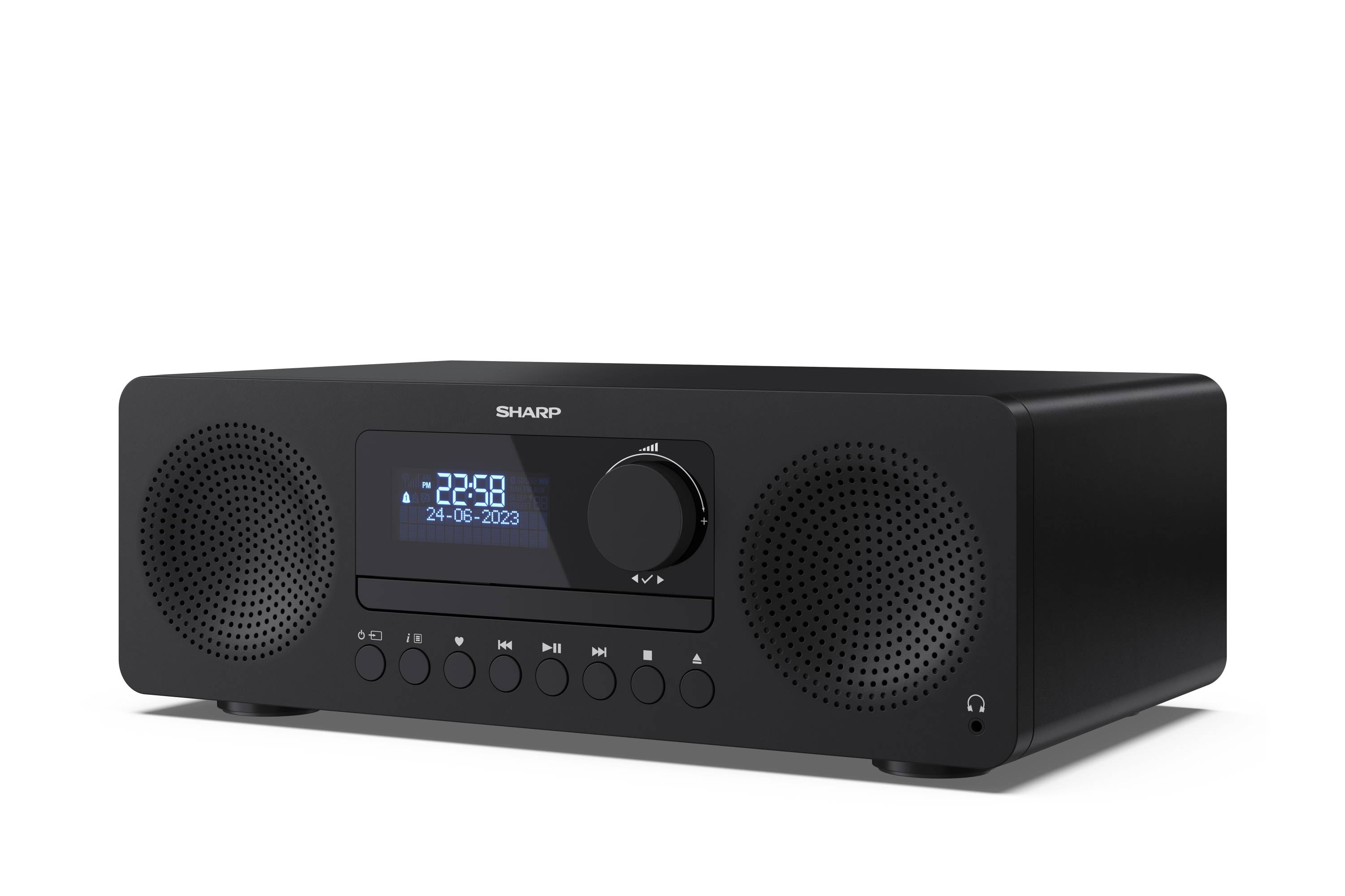 SHARP XL-B720D – Kompaktanlage mit DAB+/FM, Bluetooth 5.0, CD-Player & USB-Wiedergabe – 60W, All-in-One Hi-Fi System