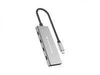 Conceptronic HUBBIES16G, USB 3.2 Gen 2 (3.1 Gen 2) Type-C, USB 3.2 Gen 2 (3.1 Gen 2) Type-C, 10000 Mbit/s, Grau, Alumini