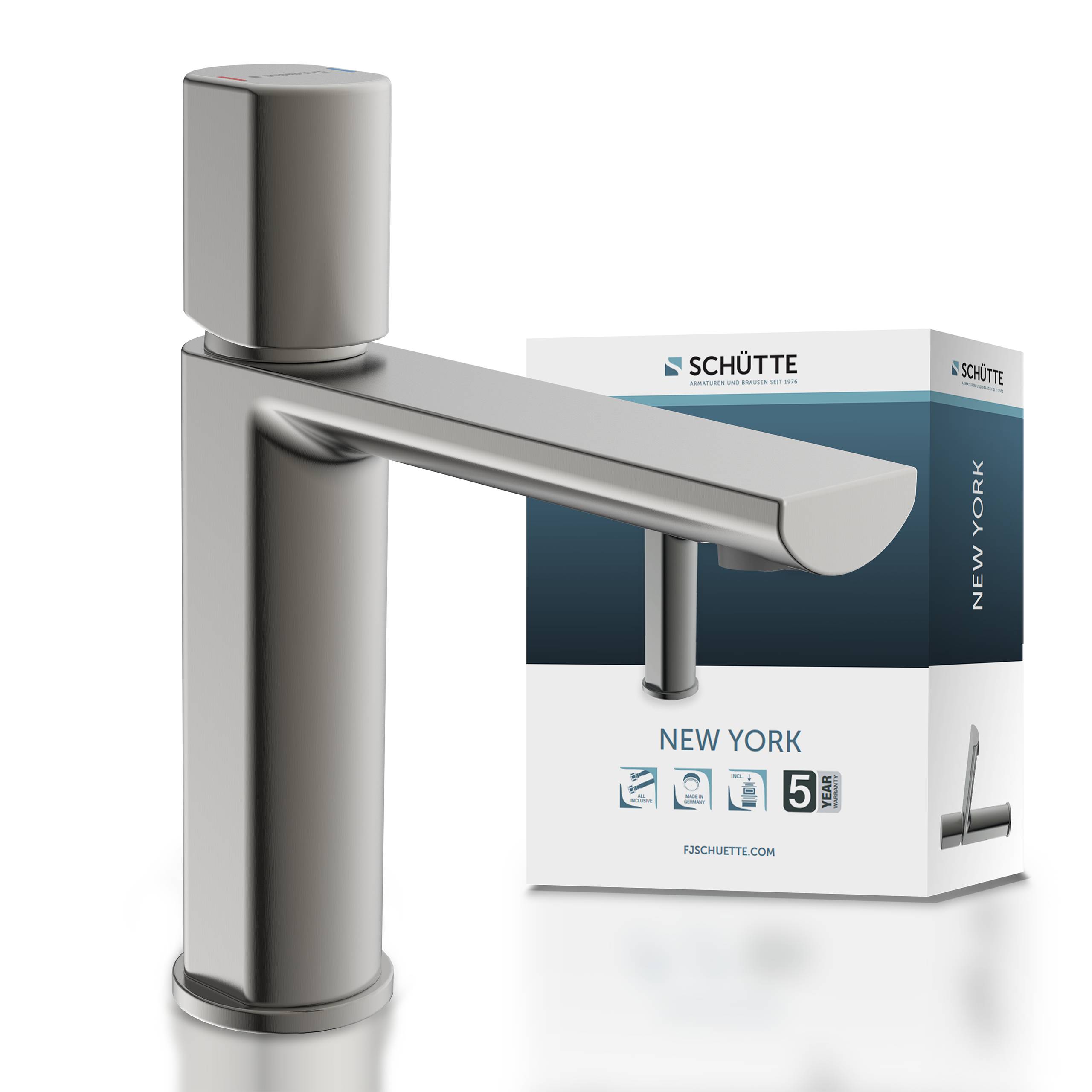 NEW YORK Waschtischarmatur, Graphit matt