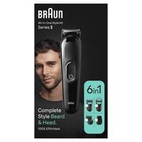 Braun MGK3410, Schwarz, 1 mm, 2,1 cm, Universal, Akku, 50 min