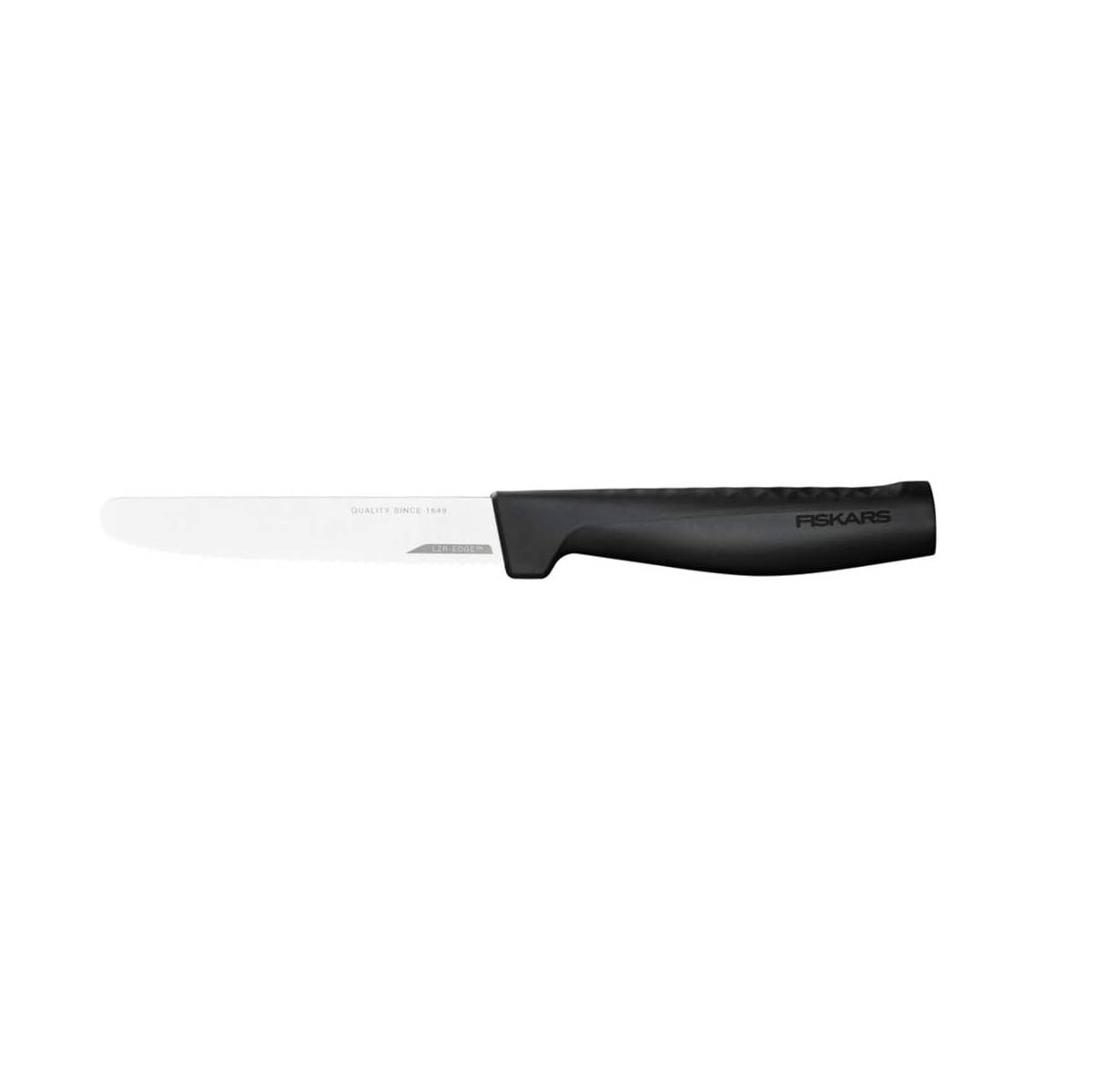 Fiskars Tomatenmesser, Hard Edge, Elegantes Design, Gesamtlänge: 23,4 cm, Rostfreier Stahl/Kunststoff, 1054947