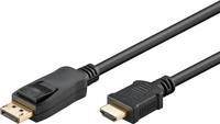 Goobay 64837, 3 m, DisplayPort, HDMI Typ A (Standard), Männlich, Männlich, Gerade