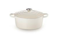 LE CREUSET - 21177267164430 Gusseisen Bräter 26cm Meringue