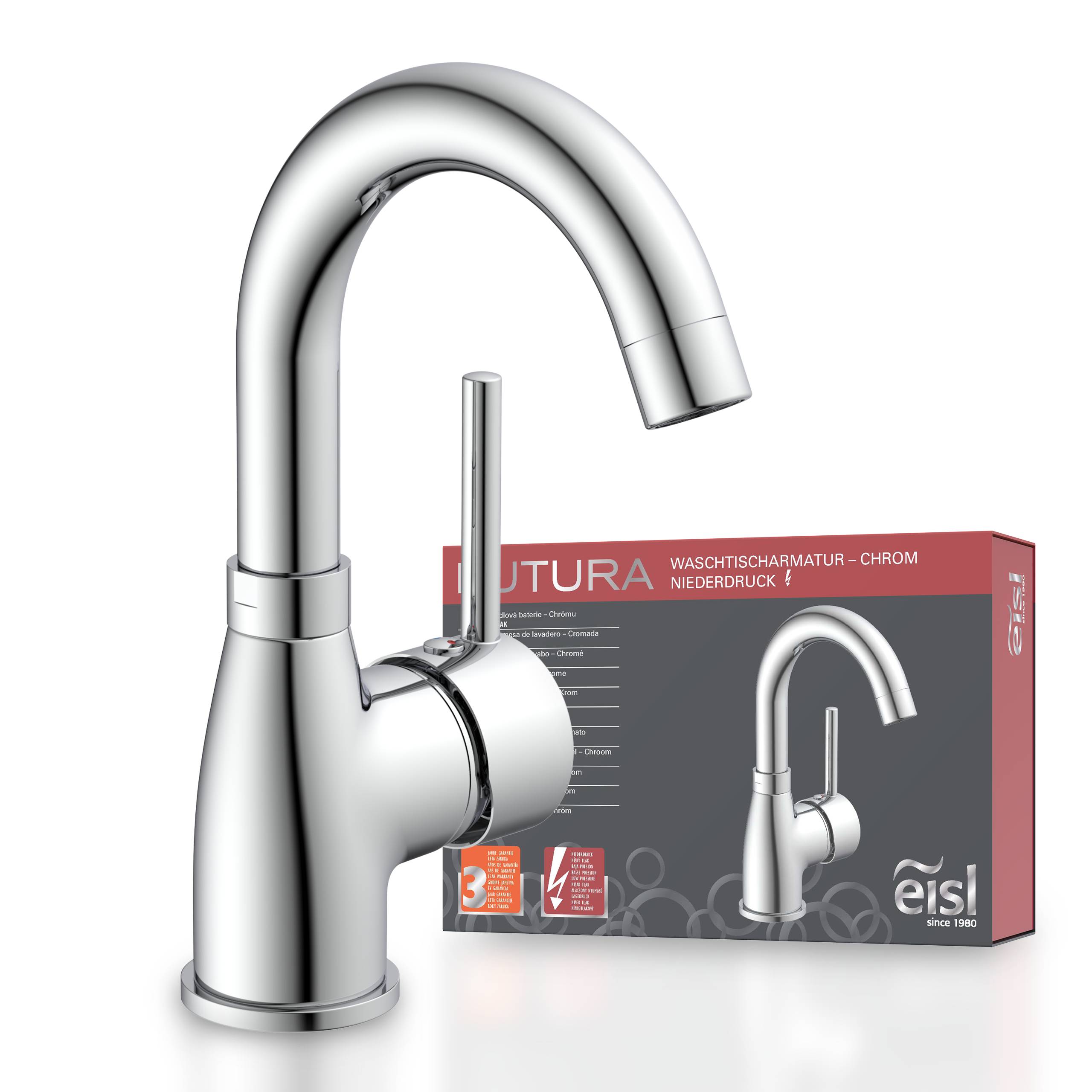 FUTURA Waschtischarmatur Niederdruck, Chrom