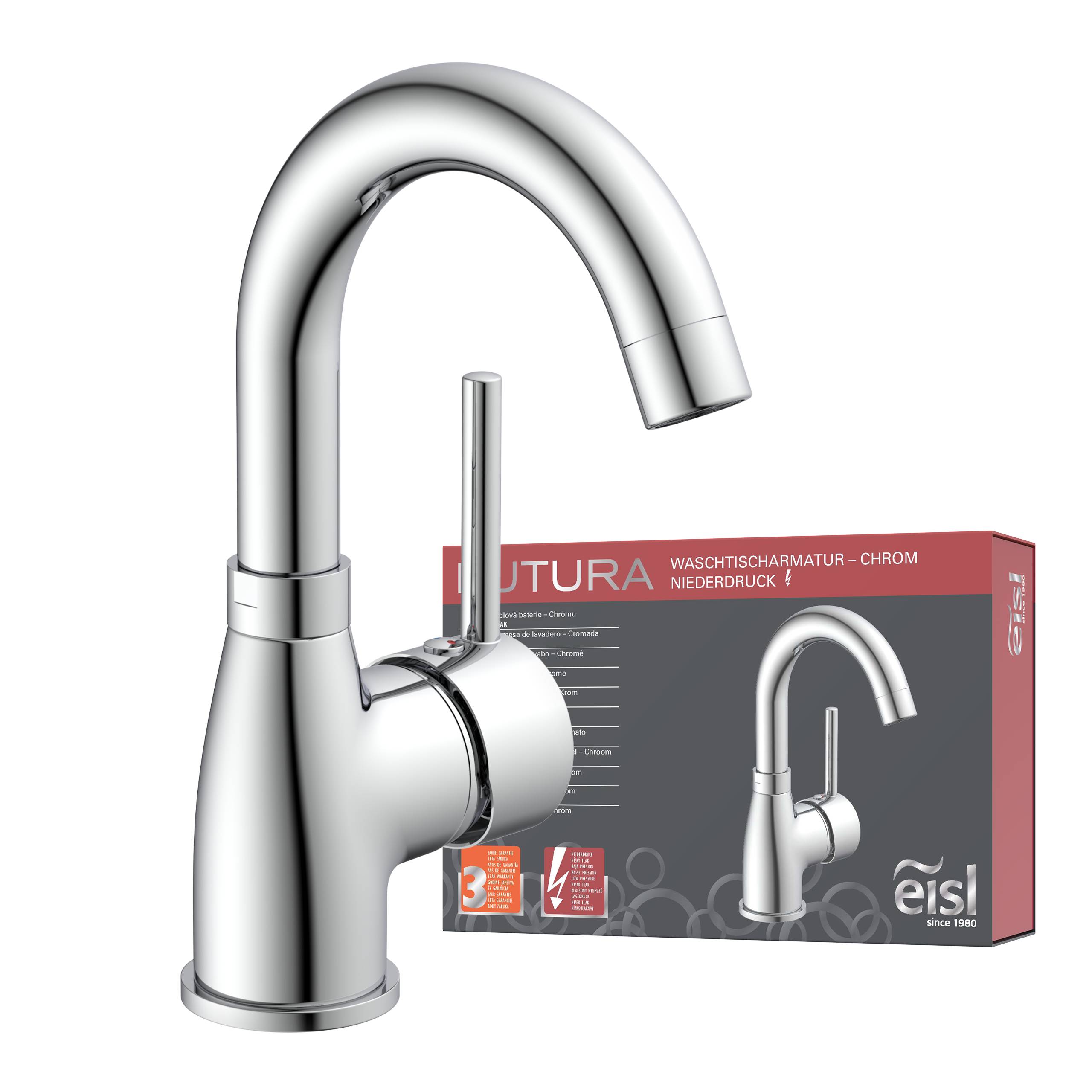 FUTURA Waschtischarmatur Niederdruck, Chrom