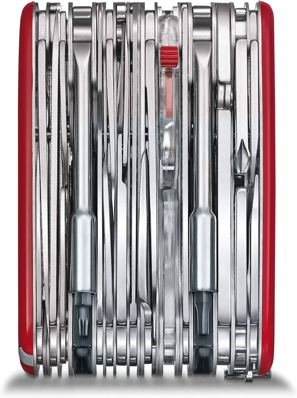 Victorinox Taschenmesser Swiss Champ XXL (73 Funktionen, Klinge, Korkenzieher, Schere, Lupe, Kombi-Zange) rot