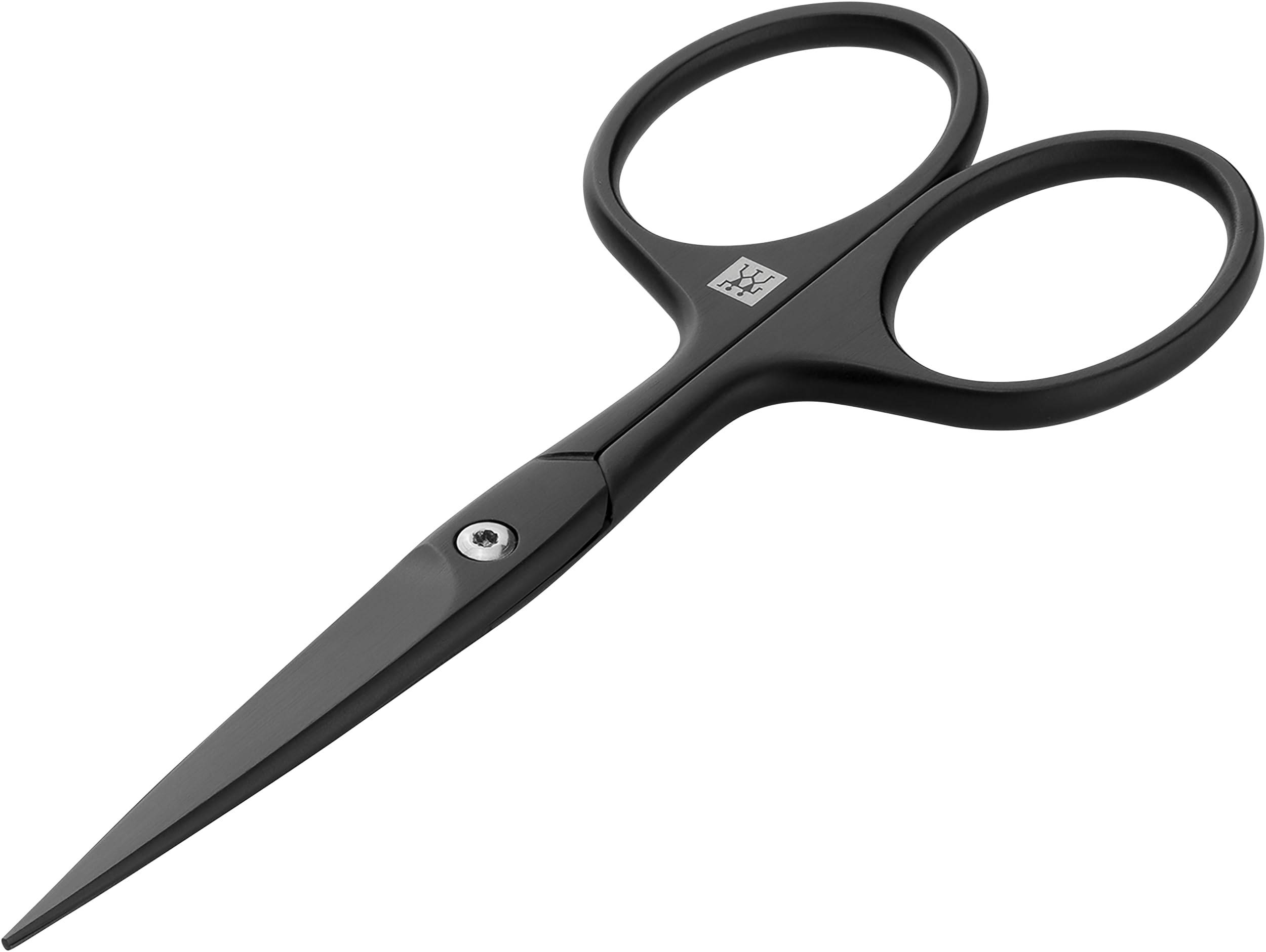ZWILLING Bartschere Pflege Schere für den Mann, 115 mm, Premium, Carbon Matt Schwarz