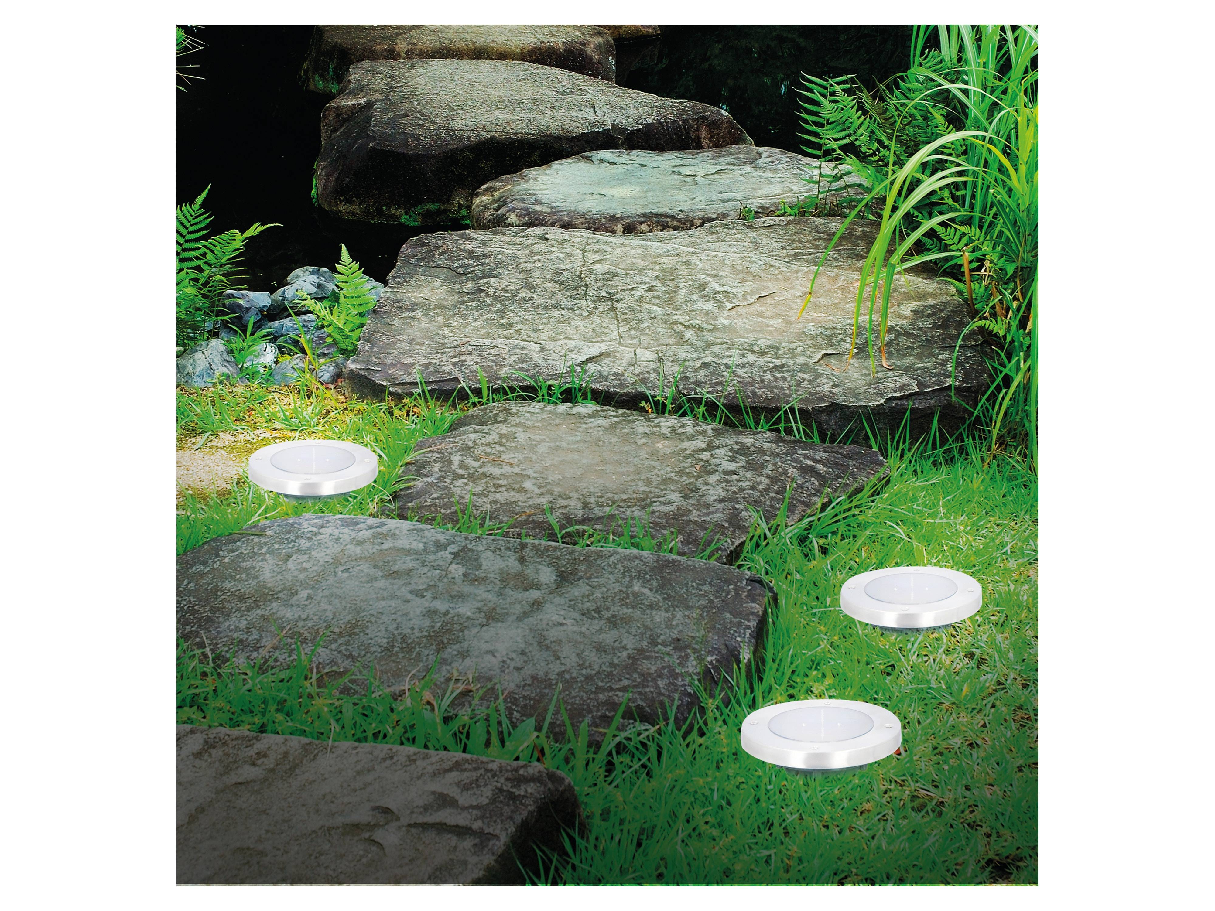 GRUNDIG Solar-LED Bodenleuchte 12x12 cm