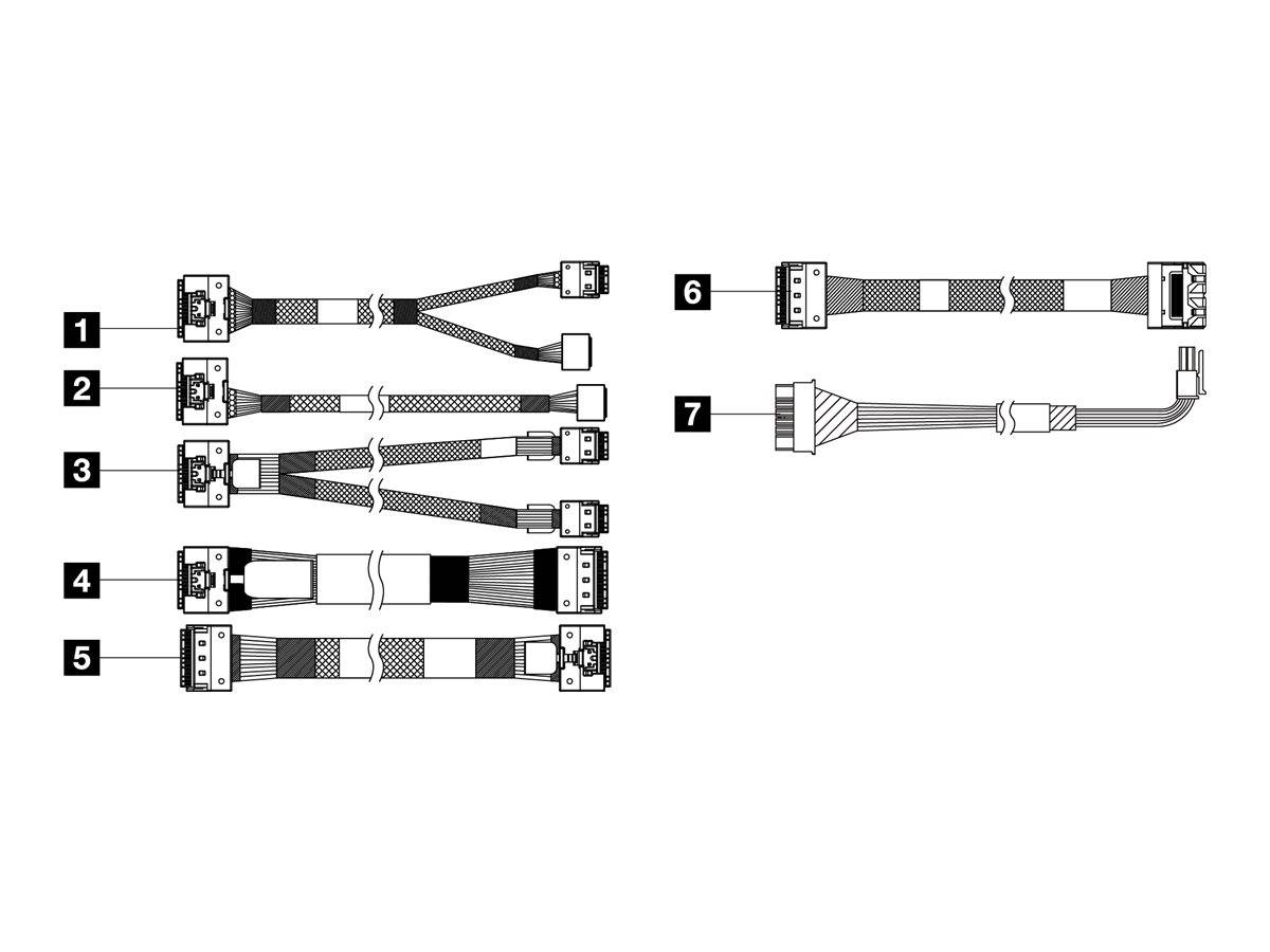 Lenovo - Speicherkabelkit - für 2,5"" Chassis