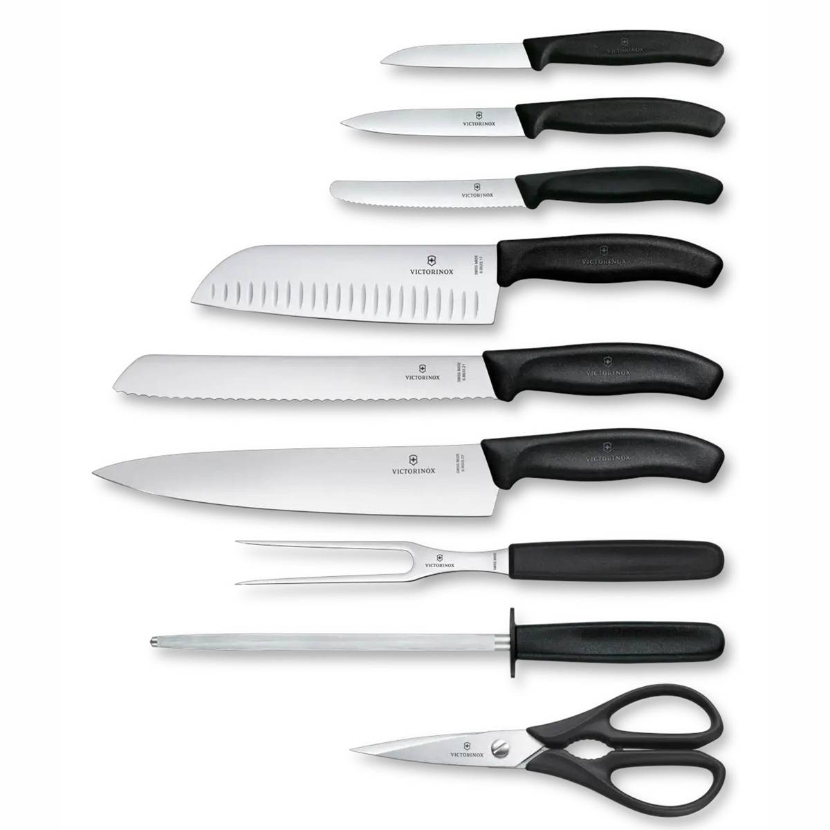 Victorinox Swiss Classic Messerblock 9-Teilig - Schwarz