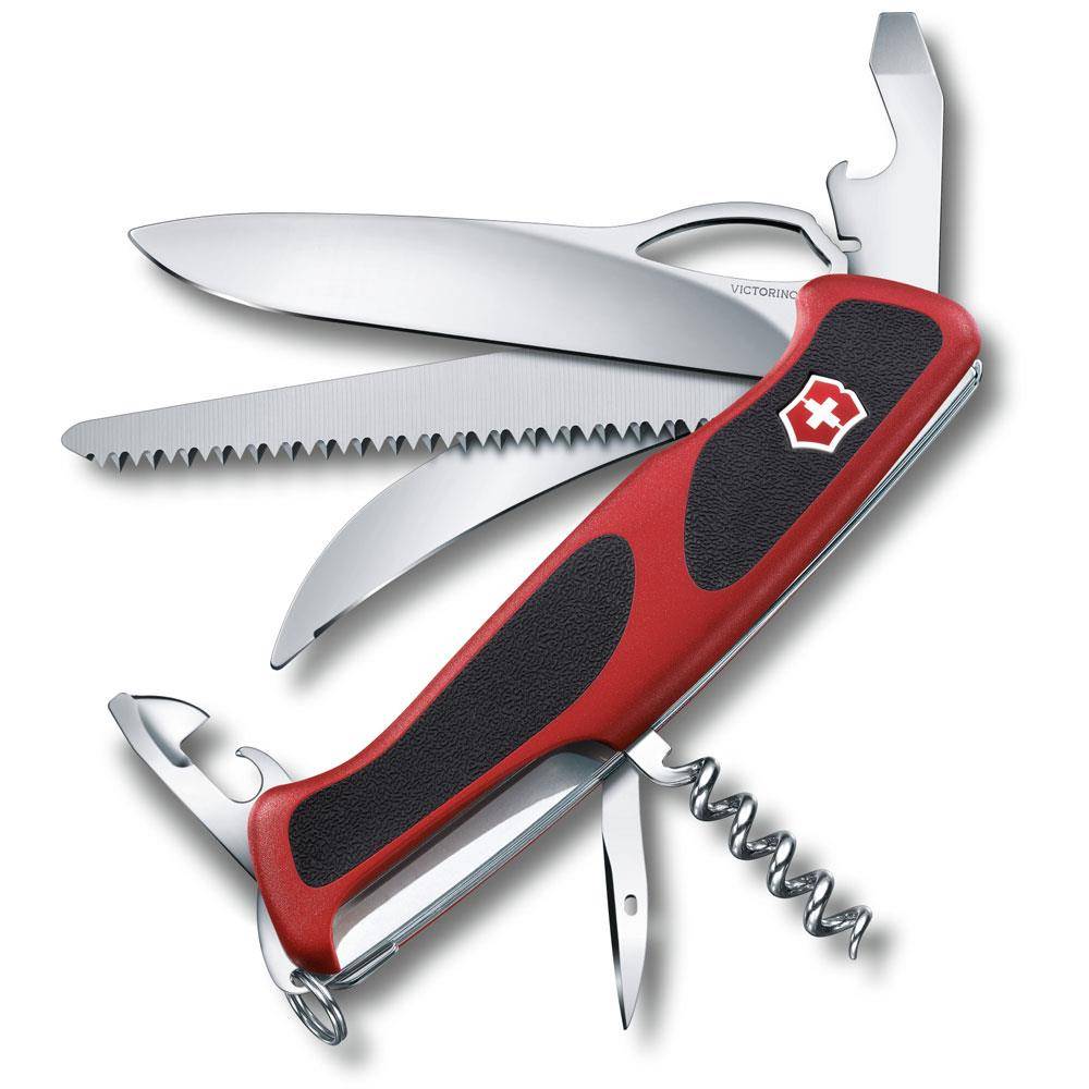 Victorinox Ranger 57 M Grip Taschenmesser rot/schwarz (0.9583.MC)