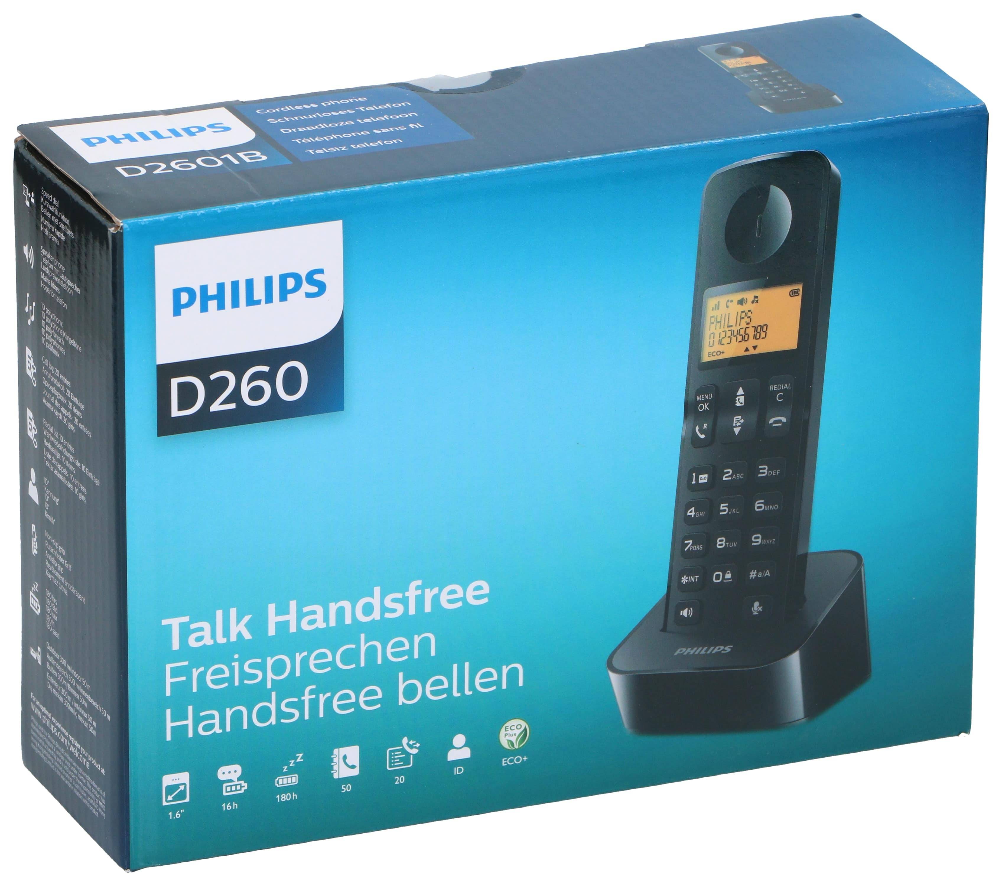 PHILIPS Telefon D2601B/01