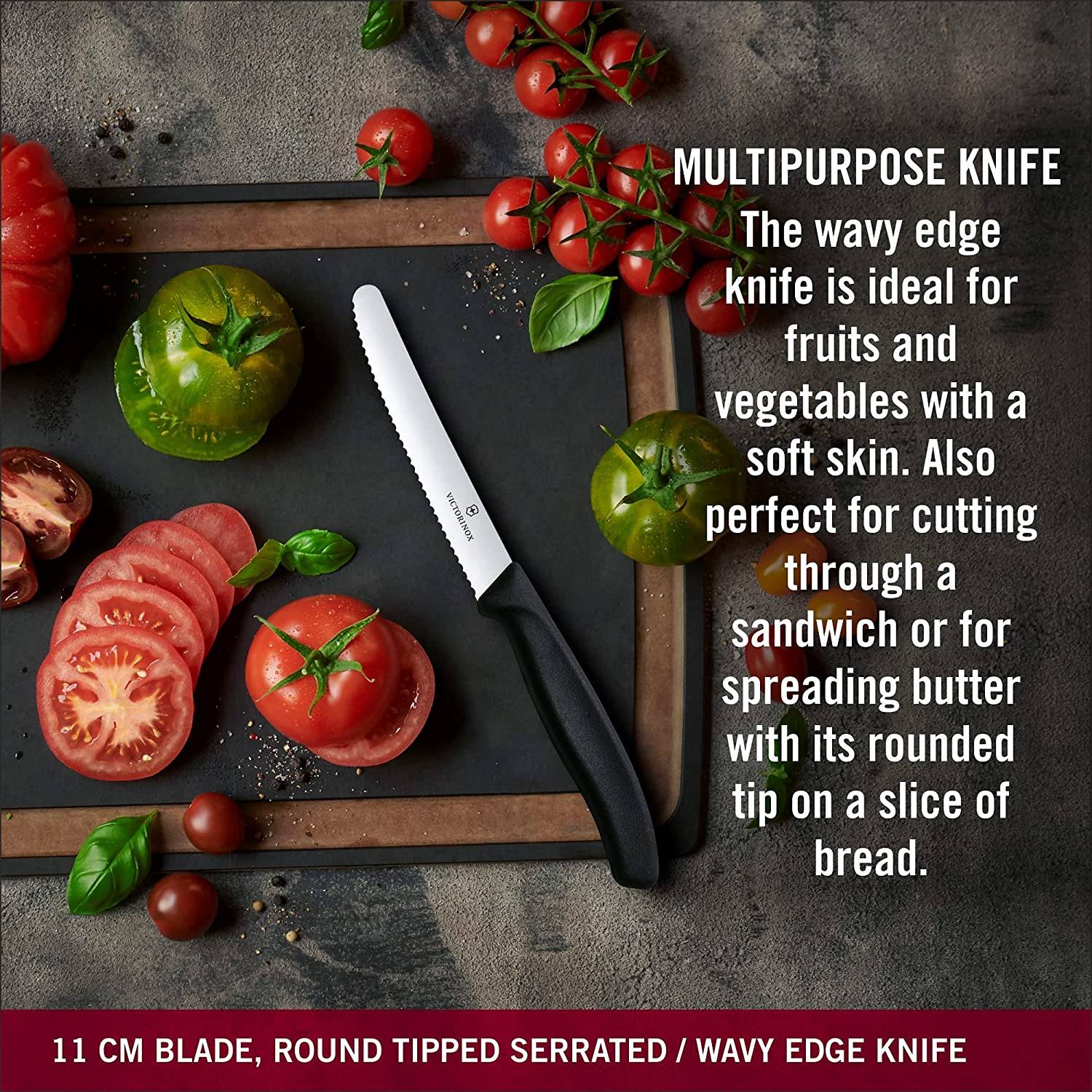 Victorinox | Gemüsemesser-Set | 3-teilig | präzise Klingen | ergonomische Griffe | leuchtendes Rot | ideal für mühelose Küchenarbeit