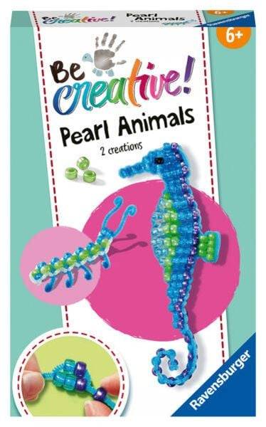 Ravensburger 18428 - BeCreative! Pearl Animals Seepferdchen, DIY-Bastelset