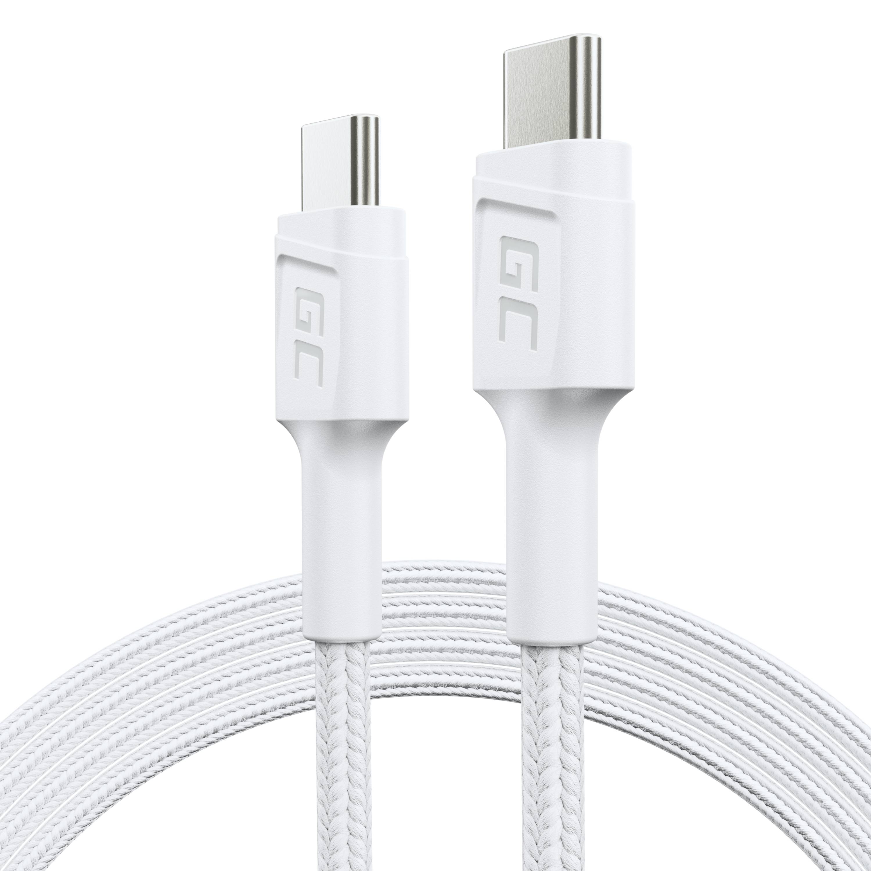 Weiß USB-C Typ C 1,2m Power Delivery 60W, QC 3.0