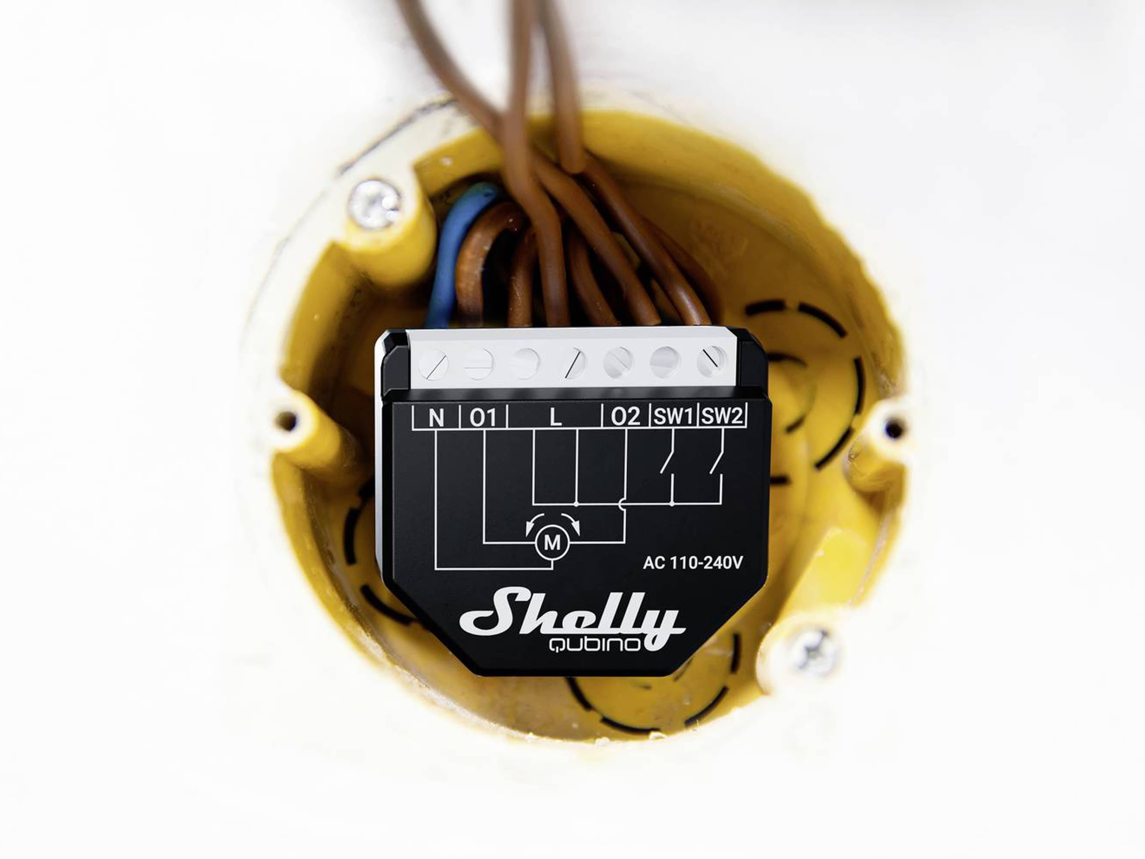 SHELLY Schaltaktor Wave Shutter, Dual Roller Shutter, UP, Z-Wave