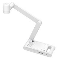 Dokumentenkamera mit verstellbarem Arm und flacher Basis zum Projizieren oder Scannen von Seiten