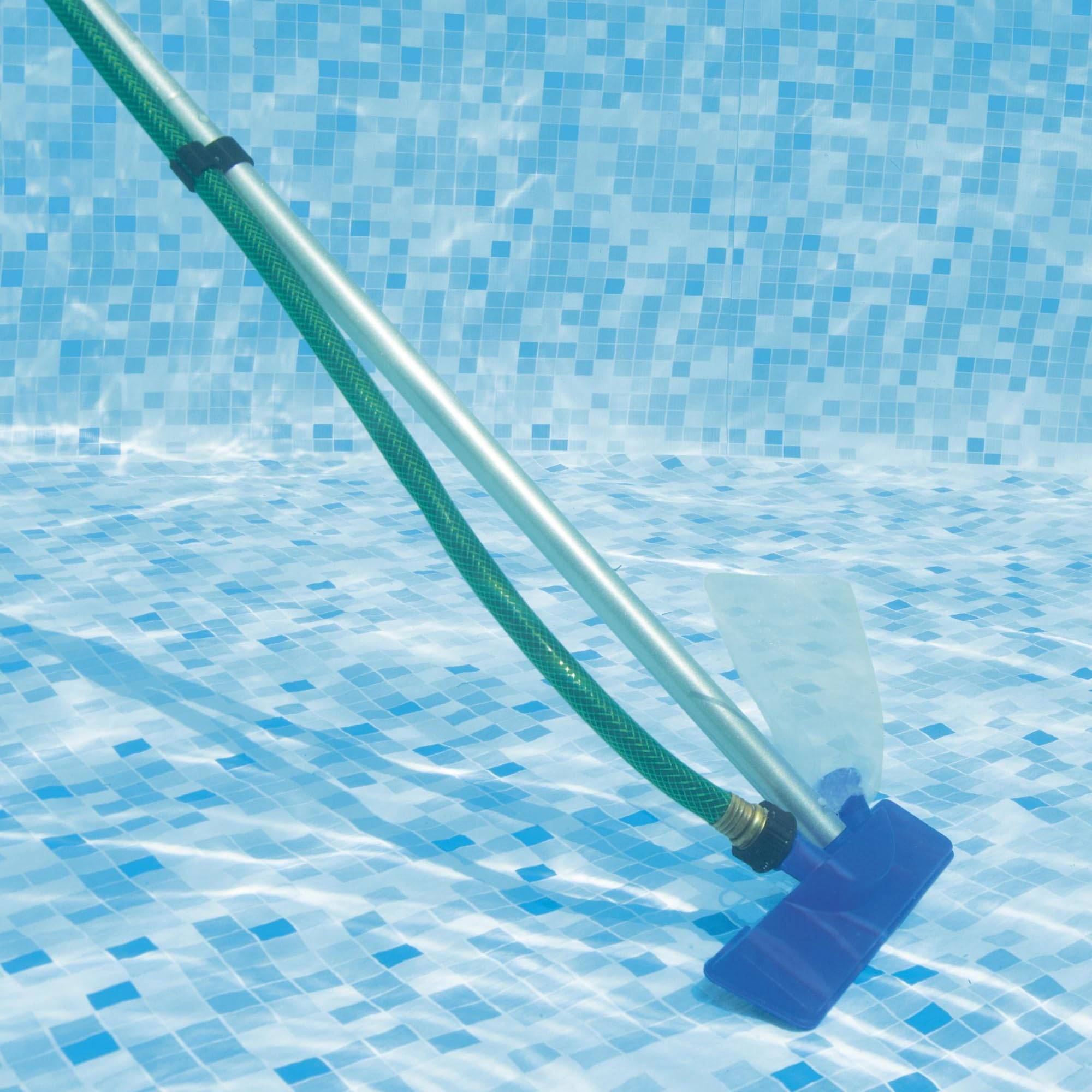 Bestway Flowclear Poolpflege Basis-Set, mit Venturi-Sauger &amp; Kescher, für Poolgrößen bis 396 cm