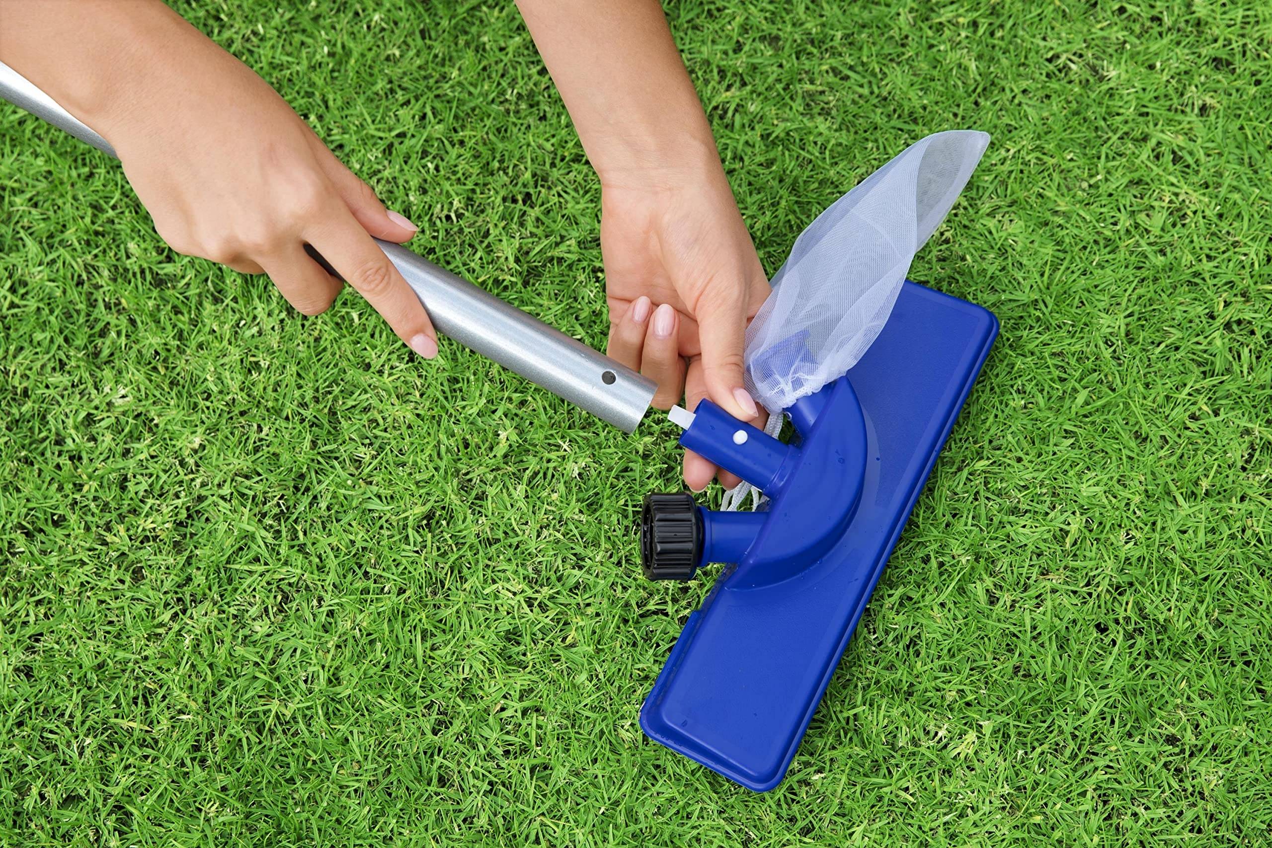 Bestway Flowclear Poolpflege Basis-Set, mit Venturi-Sauger &amp; Kescher, für Poolgrößen bis 396 cm