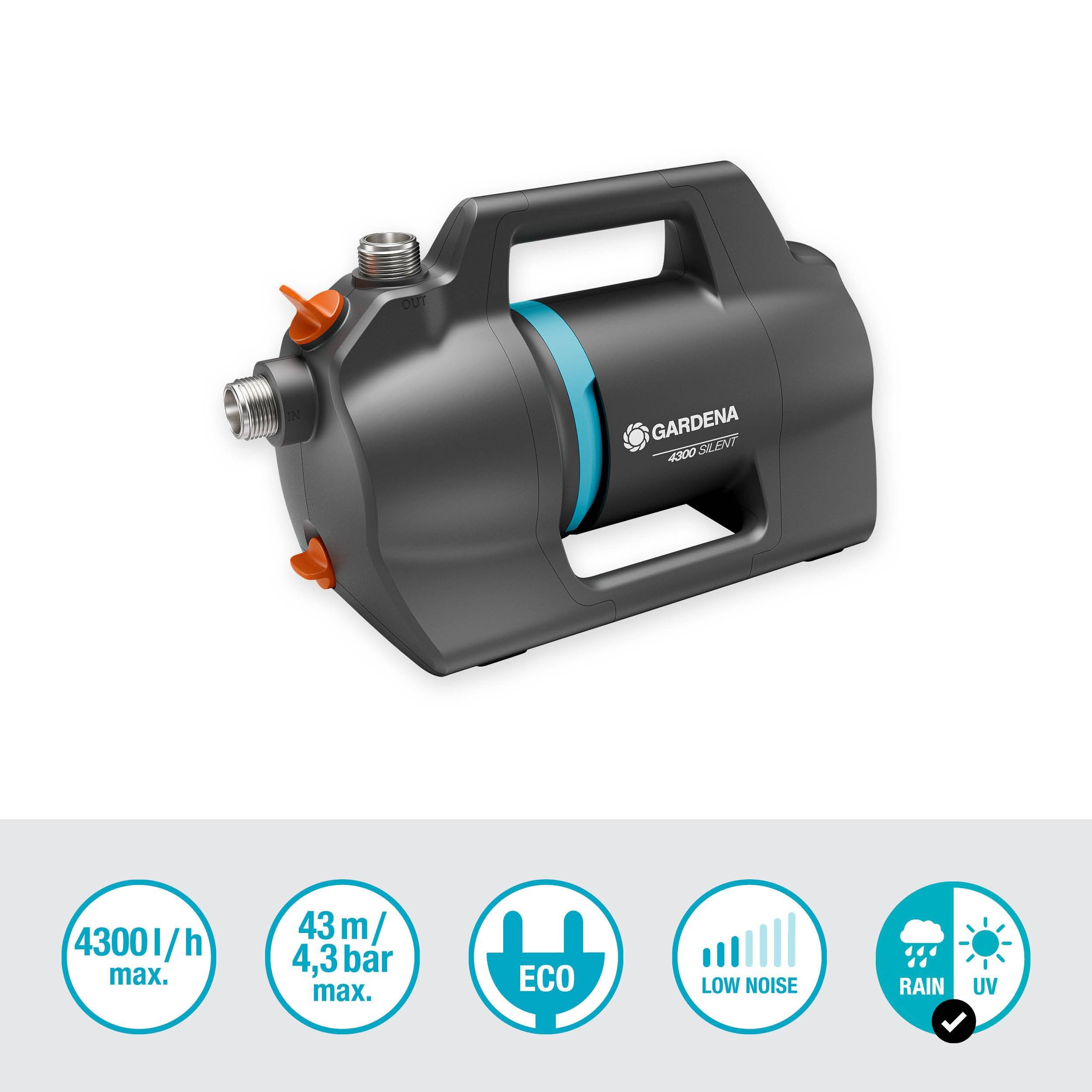 GARDENA Gartenpumpe 4300 Silent, 09056-20