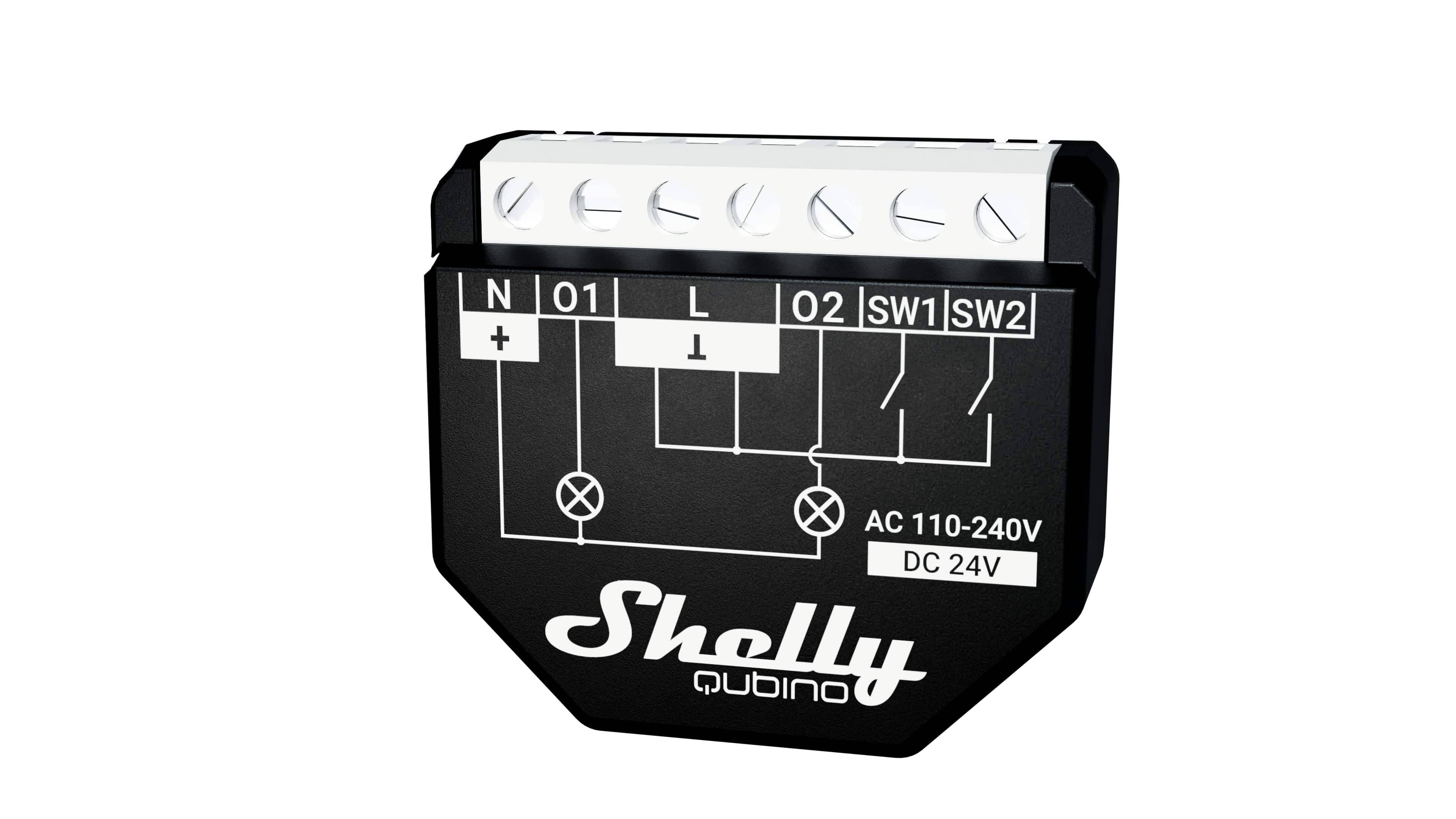 Shelly Qubino Wave2PM Controller, 2-Kanal, Z-Wave (Leistungsmessung)