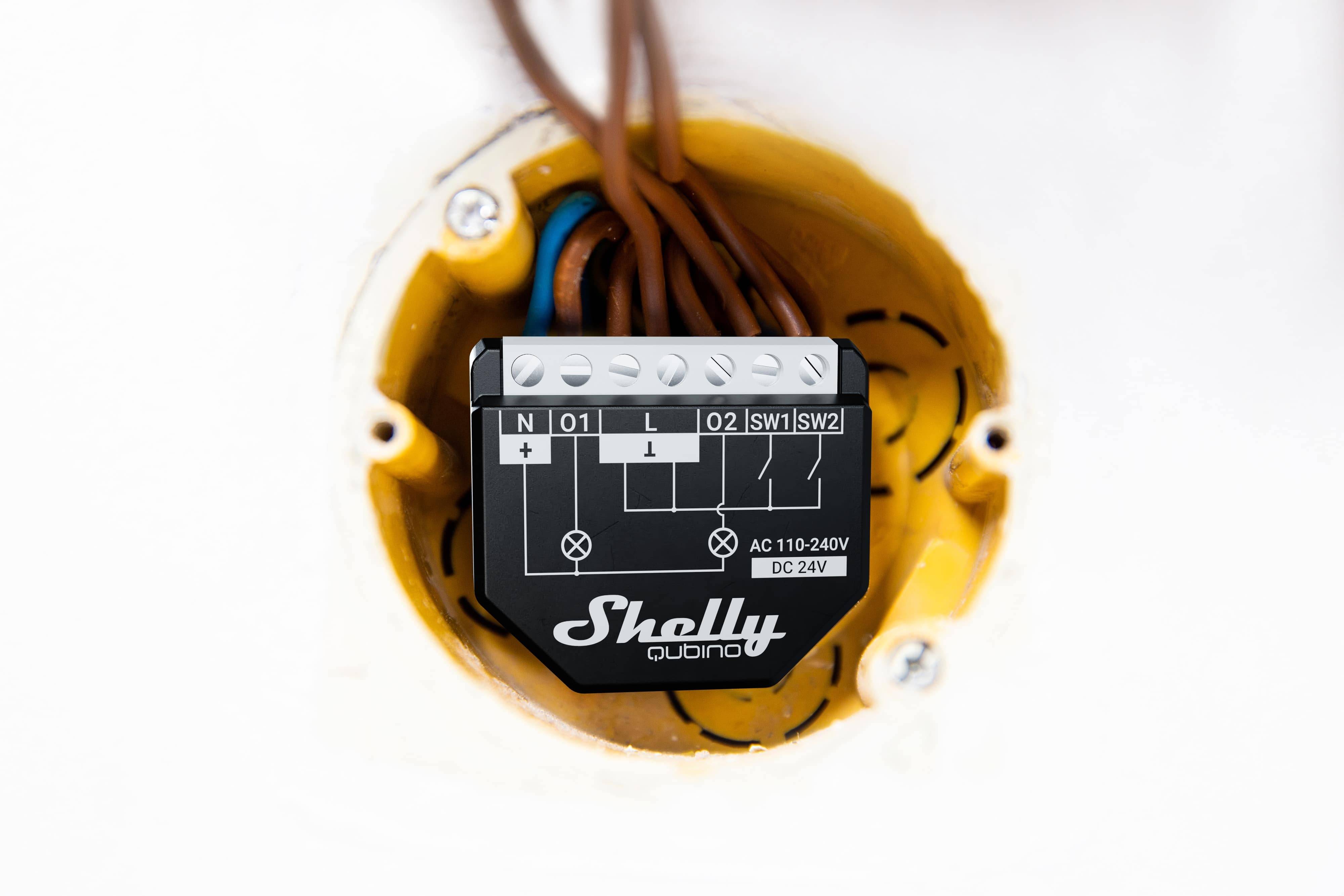 Shelly Qubino Wave2PM Controller, 2-Kanal, Z-Wave (Leistungsmessung)