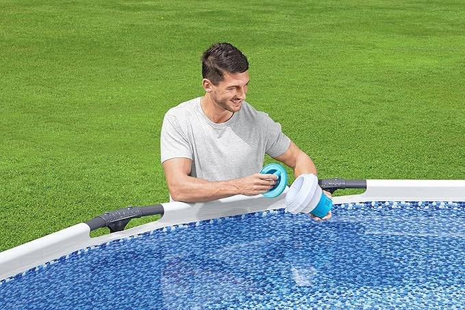 Bestway Flowclear Dosierschwimmer mit ChemGuard Schutzhandschuh