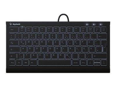 KeySonic KSK-5011ELC - Tastatur - Super-Mini