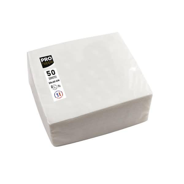 Serviette SV622001I 20x20cm weiß 50 Stück