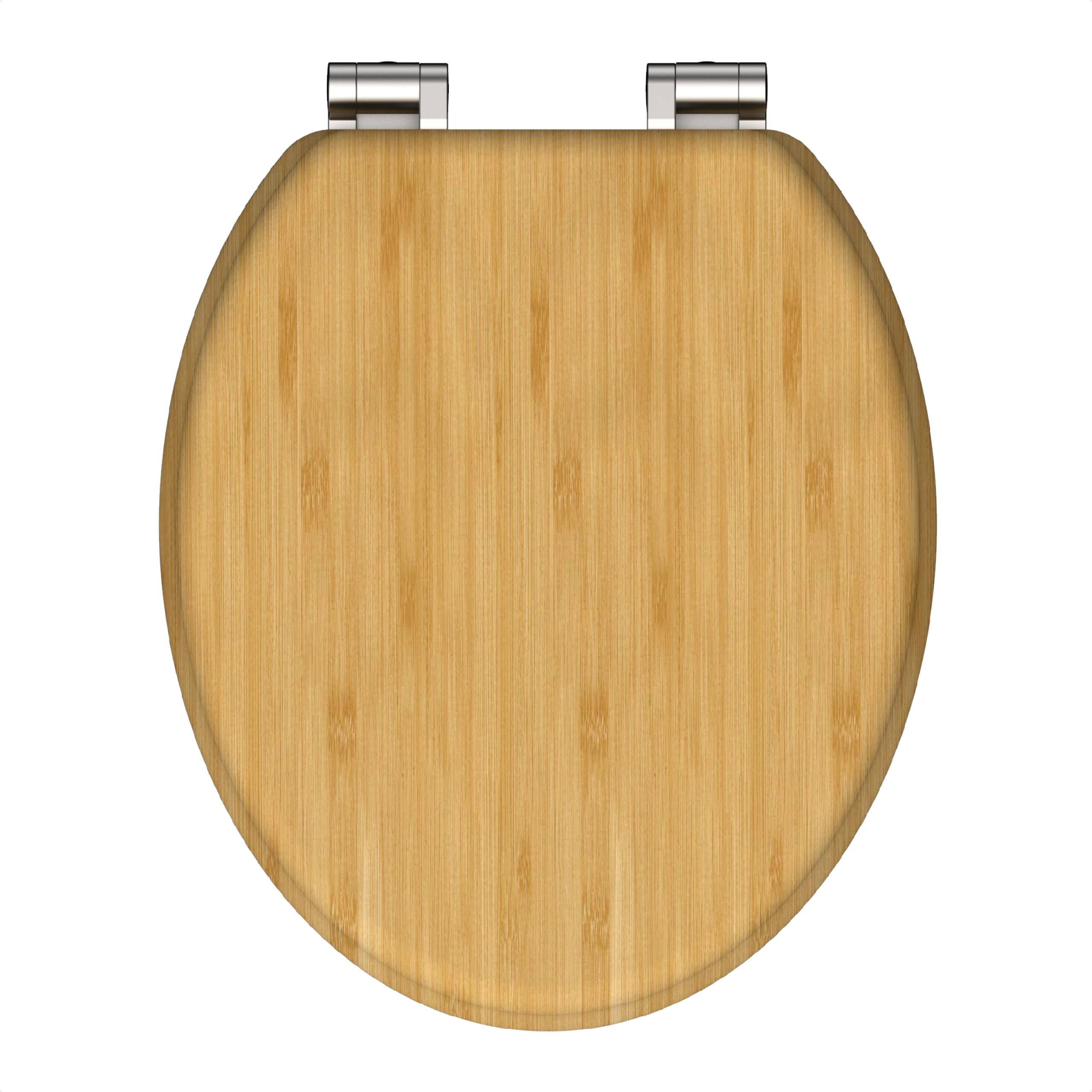 WC-Sitz NATURAL BAMBOO, Bambus, mit Absenkautomatik