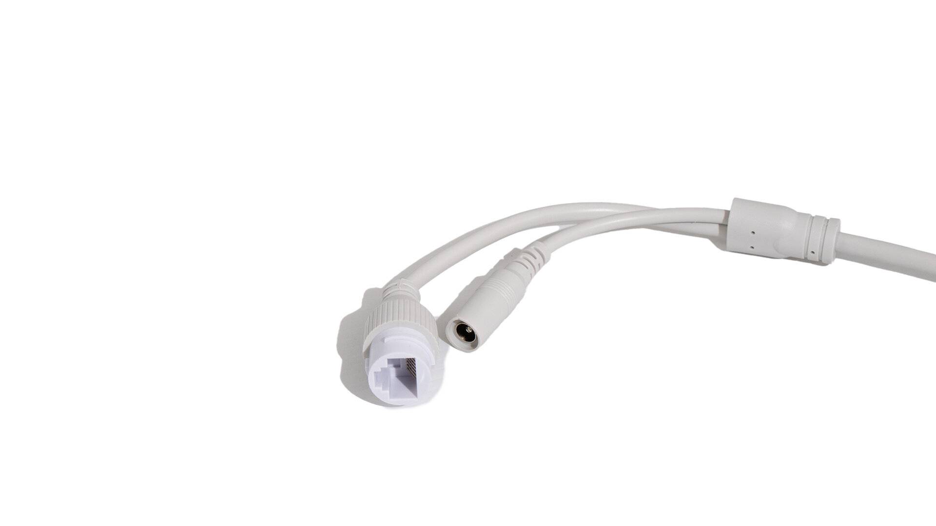 eneo IND-55M2812MTA, Netzwerk Dome Kamera Fix, Turret, 2880x1620, Tag/Nacht, WDR, AI, 2,8-12mm, IR, Weißlicht, 12VDC, P