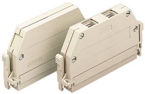 „Zwei beige Anschlussklemmen von Harting, entwickelt für sichere elektrische Verbindungen in industriellen Umgebungen, aus verschiedenen Blickwinkeln dargestellt.