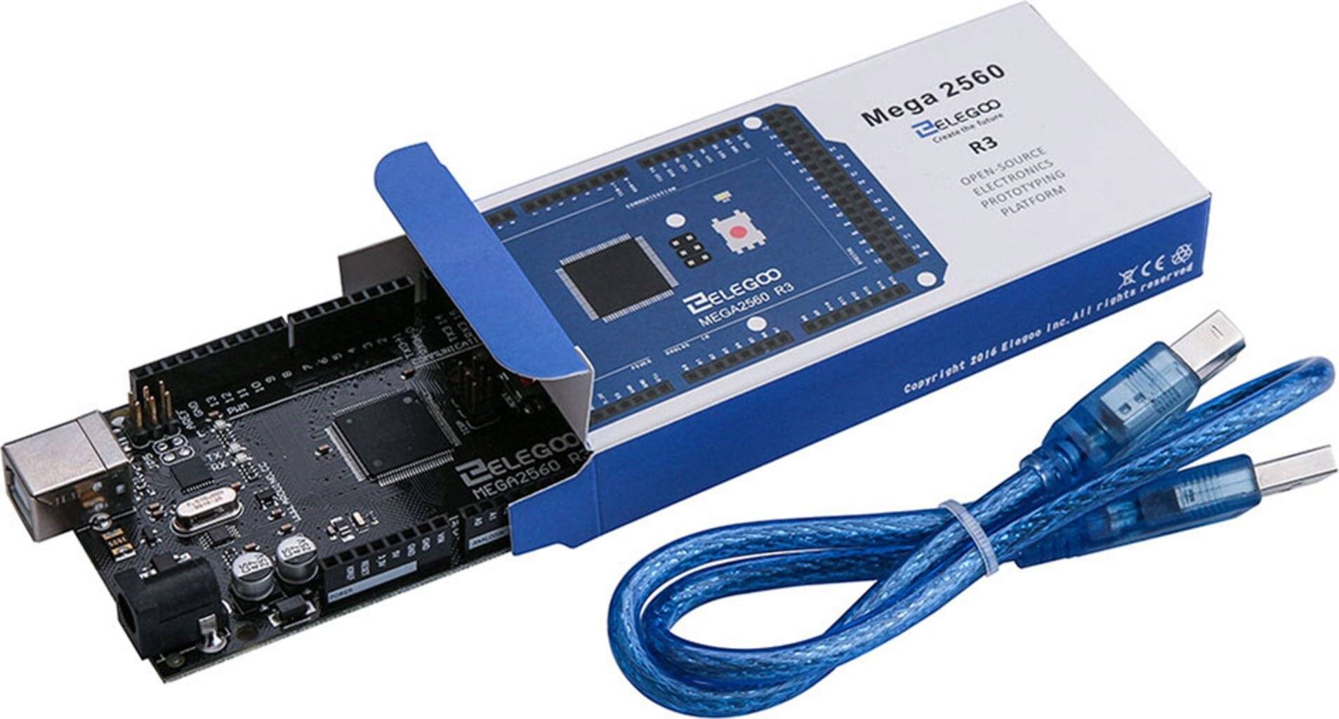 Elegoo Mega 2560 Controller Board, ATmega2560, Arduino-kompatibel, inkl. USB-Kabel