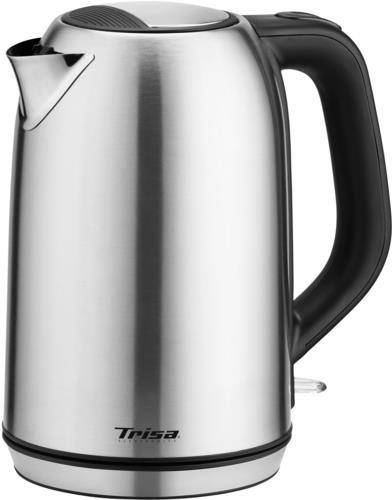 Trisa W5575 Wasserkocher schnurlos, Überhitzungsschutz Edelstahl, Schwarz (6455.7512)