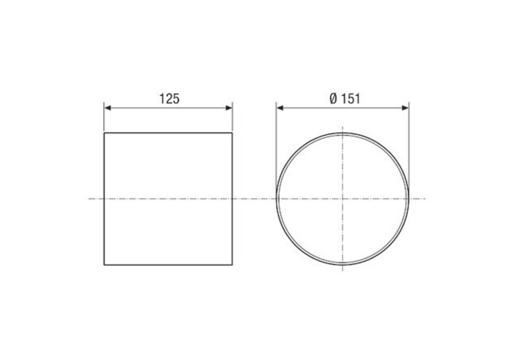 Maico Rohreinschubventilator ERV 150 TC