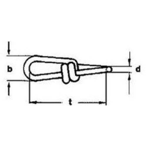 Knotenkette DIN 5686 galZn 2,5 Bundw. 30m