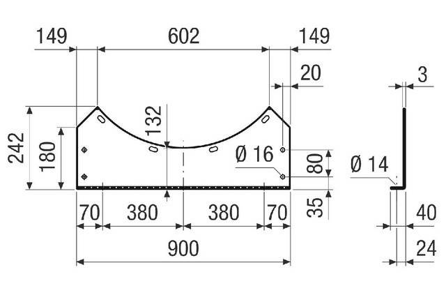 Maico Befestigungsfuß FUI 90