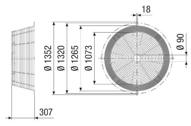 Maico Berührungsschutzgitter SGCI 125